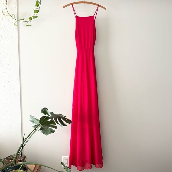 Lulus Mythical Kind of Love Strappy Maxi Dress Size L Red Formal Holiday Prom - Picture 2 of 6